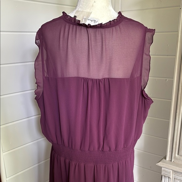 🆕 Reitman’s Elegant Women's Dress in plum color, Size 2X - Picture 7 of 13